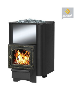 Чугунная печь для бани Везувий Сенсация 12 Антрацит (ДТ-3С)